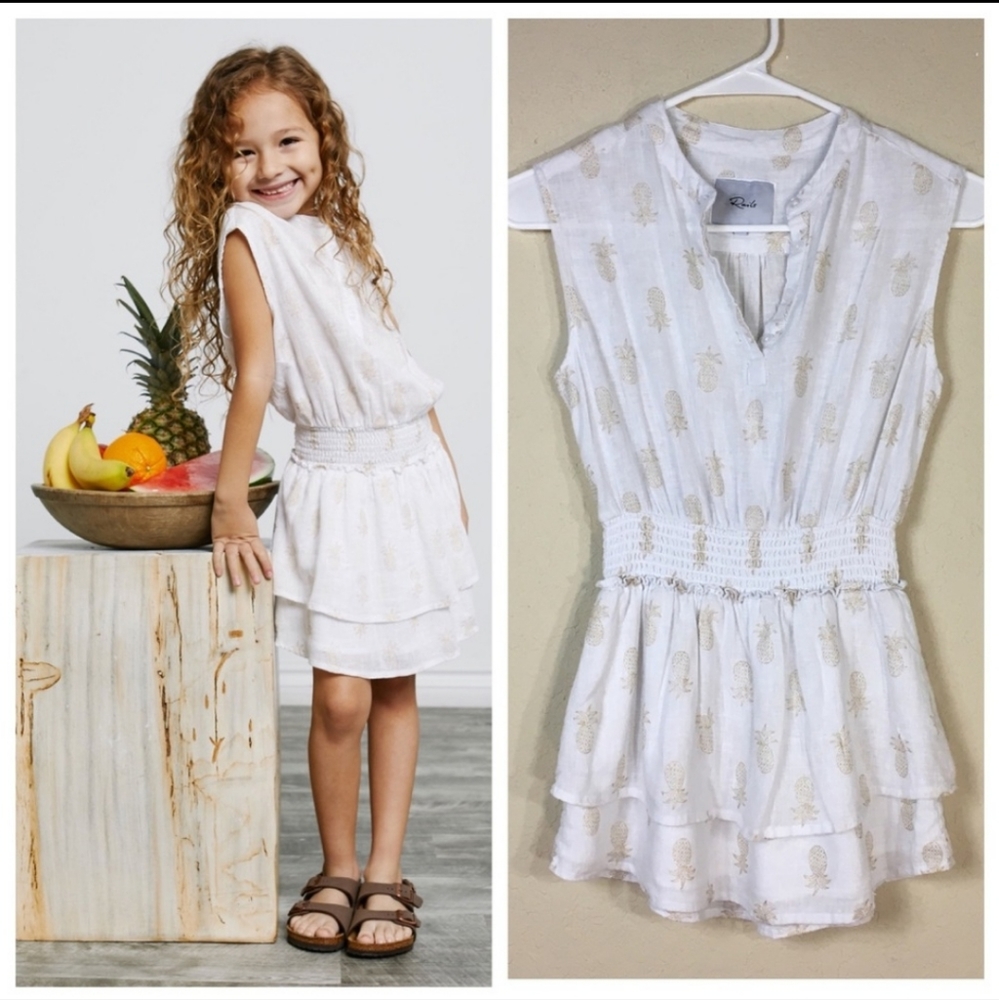 Rails Little Rails Jacey Gold Pineapple dress sie 6-7